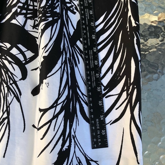 JAX size 12 black & white strappy X back sleeveless print dress - Picture 13 of 16